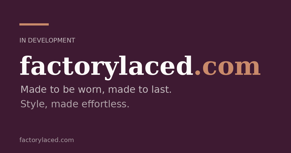 Link preview image for factorylaced.com